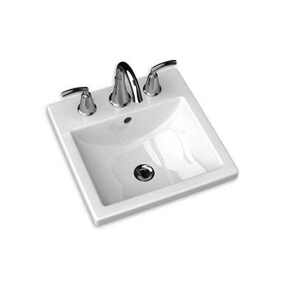 American Standard 0642001.020- Studio Carre Drop-In Sink With Center Hole Only