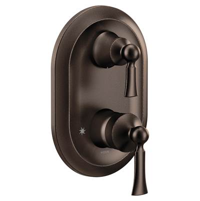 Moen UT5500ORB- Wynford M-CORE 3-Series 2-Handle Shower Trim with Integrated Transfer Valve in Oil Rubbed Bronze (Valve Not Included)