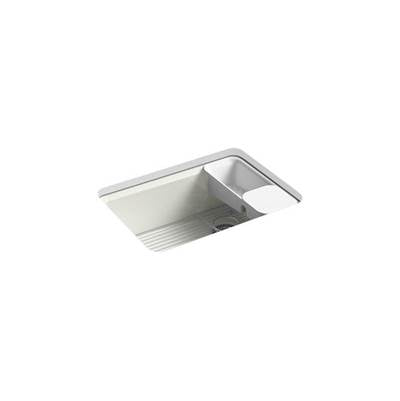 Kohler 8668-5UA2-NY- Riverby® 27'' x 22'' x 9-5/8'' Undermount single-bowl kitchen sink with accessories and 5 oversized faucet holes | FaucetExpress.ca