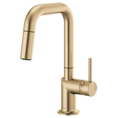 Brizo 63965LF-GLLHP- Odin Pull-Down Prep Faucet with Square Spout - Handle Not Included