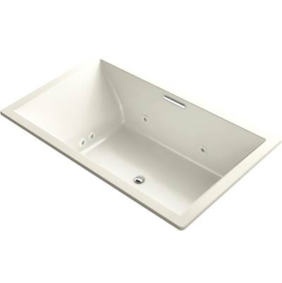 Kohler 1174-XHGH-96- Underscore Rectangle 72-in X 42-in Heated Bubblemassage Air Bath With Whirlpool, Center Drain | FaucetExpress.ca