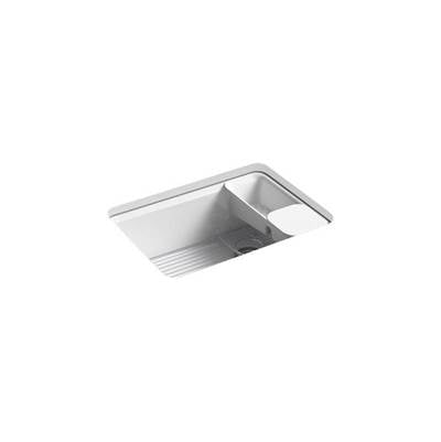 Kohler 8668-5UA2-0- Riverby® 27'' x 22'' x 9-5/8'' Undermount single-bowl kitchen sink with accessories and 5 oversized faucet holes | FaucetExpress.ca