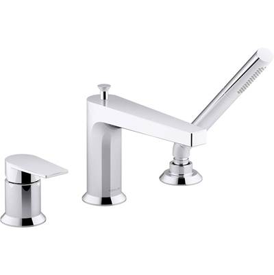 Kohler 74032-4-CP- Taut 11 gpm deck-mount bath faucet with handshower | FaucetExpress.ca