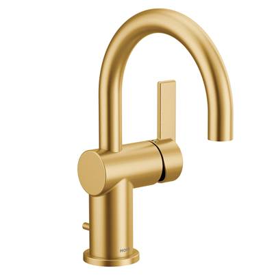 Moen 6221BG- Cia Single Handle Bathroom Sink Faucet In Brushed Gold
