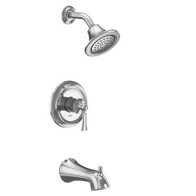 Moen UT24503EP- Wynford M-Core 2-Series Eco Performance 1-Handle Tub And Shower Trim Kit In Chrome (Valve Sold Separately)