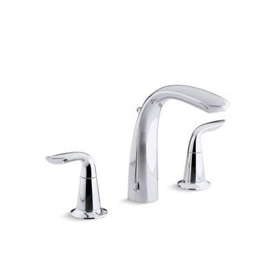Kohler T5324-4-CP- Refinia® Bath faucet trim with high-arch diverter spout and lever handles, valve not included | FaucetExpress.ca