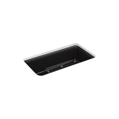 Kohler 8206-CM1- Cairn® 33-1/2'' x 18-5/16'' x 10-1/8'' Neoroc® undermount single-bowl kitchen sink with rack | FaucetExpress.ca