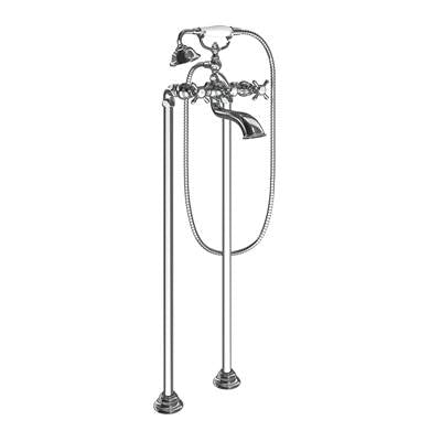 Moen S22105- Weymouth 2-Handle Wall Mount Roman Tub Filler Trim Kit in Chrome (Valve Not Included)