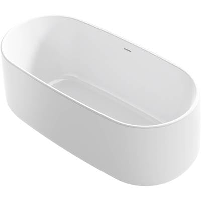 Kohler 8335-0- Ceric® 60'' x 29'' freestanding bath with center toe-tap drain | FaucetExpress.ca