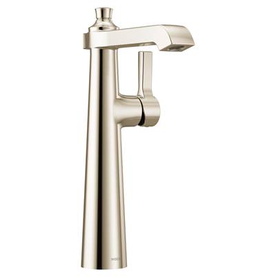 Moen S6982NL- Flara One-Handle Single Hole Vessel Sink Bathroom Faucet, Polished Nickel