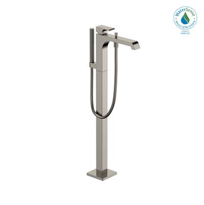 Toto TBG08306U#PN- TOTO GC Single-Handle Free Standing Tub Filler with Handshower, Polished Nickel - TBG08306U#PN | FaucetExpress.ca