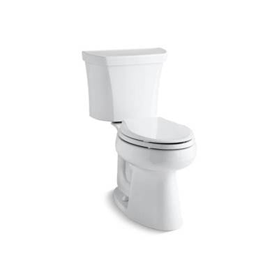 Kohler 6393-RA-0- Highline® Comfort Height® Two-piece elongated dual-flush chair height toilet with right-hand trip lever and 10'' rough-in | FaucetExpress.ca