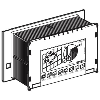Geberit 241.826.00.1- Protection box for service opening, for Geberit Sigma concealed cistern | FaucetExpress.ca