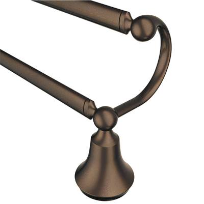 Moen YB5222ORB- Wynford Oil Rubbed Bronze 24'' Double Towel Bar - FaucetExpress.ca