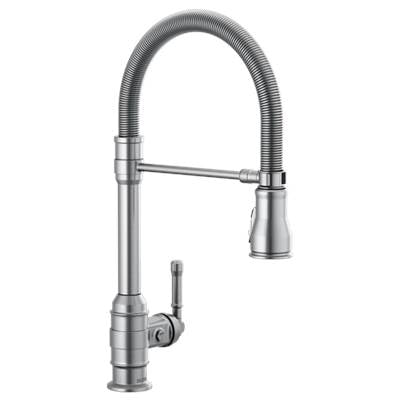 Delta 9690-AR-DST- Spring Spout Pd Kitchen W/Shieldspray 1L | FaucetExpress.ca