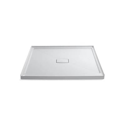 Kohler 9395-0- Archer® 60'' x 60'' Single threshold center drain shower base with removable cover | FaucetExpress.ca