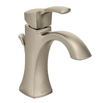 Moen 6903BN- Voss Single Hole 1-Handle High-Arc Bathroom Faucet in Brushed Nickel