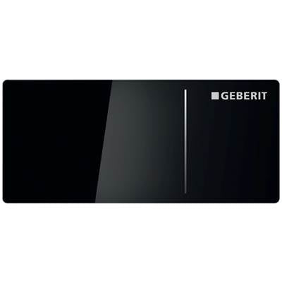 Geberit 115.630.SJ.1- Geberit remote flush actuation type 70 for dual flush, for Sigma concealed cistern 12 cm: black glass | FaucetExpress.ca