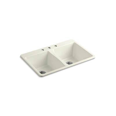 Kohler 5873-3-96- Deerfield® 33'' x 22'' x 9-5/8'' top-mount double-equal bowl kitchen sink | FaucetExpress.ca