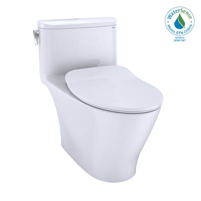 Toto MS642234CUFG#01- TOTO Nexus 1G One-Piece Elongated 1.0 GPF Universal Height Toilet with CEFIONTECT and SS234 SoftClose Seat, WASHLET plus Ready, Cotton White | FaucetExpress.ca