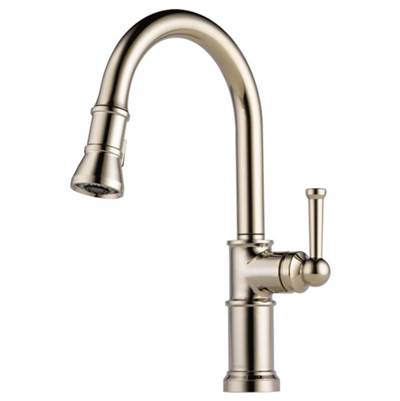 Brizo 63025LF-PN- Single Handle Pull-Down Kitchen Faucet | FaucetExpress.ca