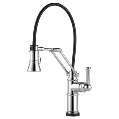 Brizo 64225LF-PC- Single Handle Articulating Arm Kitchen Faucet With Smarttouc | FaucetExpress.ca