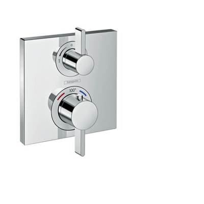 Hansgrohe 15712001- Square Thermostatic Trim With Volume Control - FaucetExpress.ca