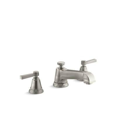 Kohler T13140-4A-BN- Pinstripe® Pure Deck-mount bath faucet trim for high-flow valve with lever handles, valve not included | FaucetExpress.ca