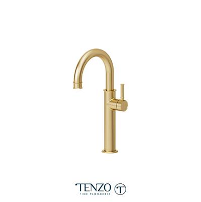 Tenzo ALY12-BG- Alyss Single Hole Tall Lavatory Faucet Brushed Gold