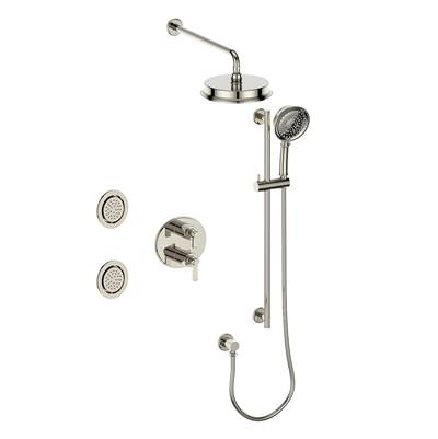 Vogt SET.Z1.320.710.PN- 3-Way Thermostatic Set with Jets Polished Nickel