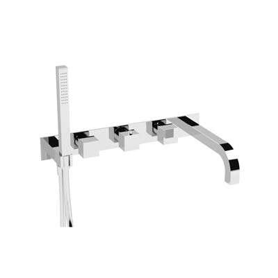 Isenberg 160.2691PN- Wall Mount Tub Filler With Hand Shower | FaucetExpress.ca