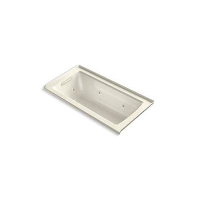 Kohler 1947-LH-96- Archer® 60'' x 30'' three-side integral flange whirlpool with heater and left-hand drain | FaucetExpress.ca