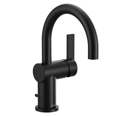 Moen 6221BL- Cia Single Handle Bathroom Sink Faucet In Matte Black