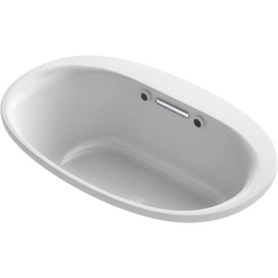 Kohler 5714-GHW-95- Underscore Oval 60-in X 36-in Heated Bubblemassage Air Bath With Bask | FaucetExpress.ca