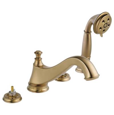 Delta T4795-CZLHP- Roman Tub W/ Hand Shower Trim - Low Arc Spout | FaucetExpress.ca