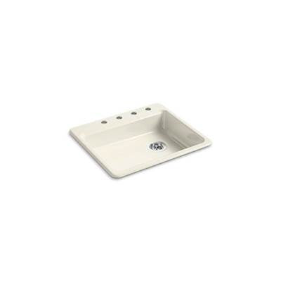 Kohler 5479-4-96- Riverby® 25'' x 22'' x 5-7/8'' top-mount single-bowl kitchen sink | FaucetExpress.ca