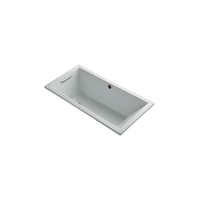 Kohler 1167-GHW-95- Underscore Rectangle 60-in X 30-in Heated Bubblemassage Air Bath With Bask, Reversible Drain | FaucetExpress.ca