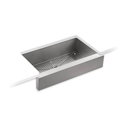 Kohler 3943-NA- Vault 35-1/2'' x 21-1/4'' x 9-5/16'' Undermount single-bowl farmhouse kitchen sink for 36'' cabinet | FaucetExpress.ca