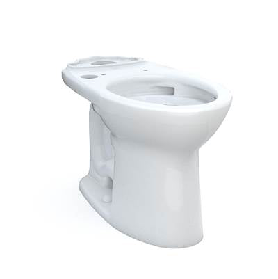 Toto C776CEFGT40.10#01- Toto Drake Elongated Universal Height Tornado Flush Toilet Bowl With 10 Inch Rough-In And Cefiontect Washlet+ Ready Cotton White