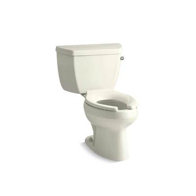 Kohler 3505-RA-96- Wellworth® Classic Classic two-piece elongated 1.6 gpf toilet with Pressure Lite(R) flush technology and right-hand trip lever, less seat | FaucetExpress.ca