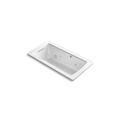 Kohler 1947-XHGH-0- Archer® 60'' x 30'' drop-in whirlpool + Heated BubbleMassage air bath | FaucetExpress.ca