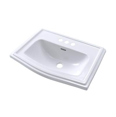 Toto LT781.4#01- Clayton 4'' Ctr Self Rim Lav Cotton | FaucetExpress.ca