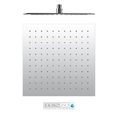 Tenzo SSTS- Shower Head Square 25X25Cm [10In] Stainless Steel 2Mm - FaucetExpress.ca