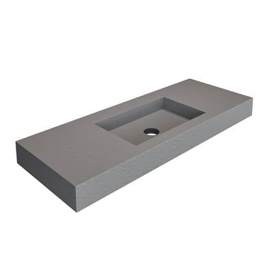 Royal Bath and Marble PETSTONE4818CE- WASHBASIN PETRA WALL HUNG 48" CEMENTO