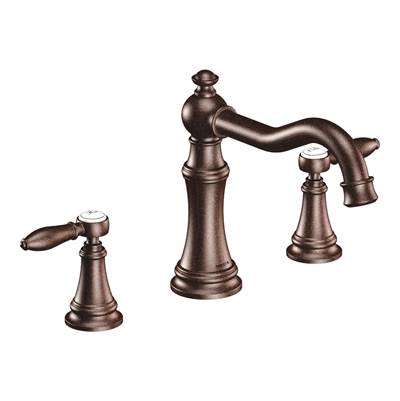 Moen TS22103ORB- Weymouth Two Handle High Arc Roman Tub Faucet