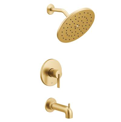 Moen UT3363BG- Cia M-Core 3-Series 1-Handle Tub And Shower Trim Kit In Brushed Gold (Valve Sold Separately)