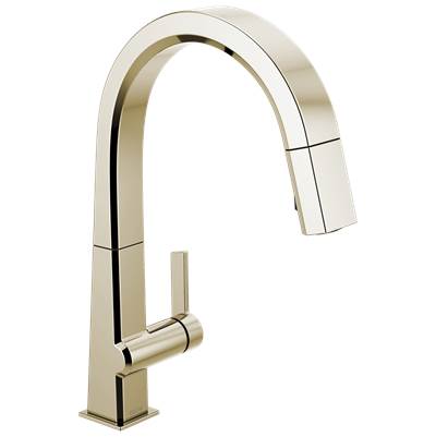 Delta 9193-PN-DST- Single Handle Pull Down Kitchen Faucet | FaucetExpress.ca