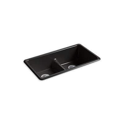 Kohler 5312-7- Iron/Tones® 33'' x 18-3/4'' x 9-5/8'' Smart Divide® top-mount/undermount double-equal kitchen sink | FaucetExpress.ca