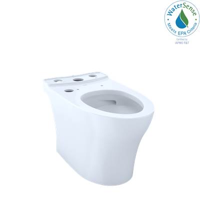 Toto CT446CEFGNT40#01- Toto Aquia Iv Elongated Universal Height Skirted Toilet Bowl With Cefiontect Washlet+ Ready Cotton White