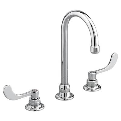 American Standard 6540173.002- Monterrey 8-Inch Widespread Gooseneck Faucet With Wrist Blade Handles 1.5 Gpm/5.7 Lpm With 3Rd Water Inlet